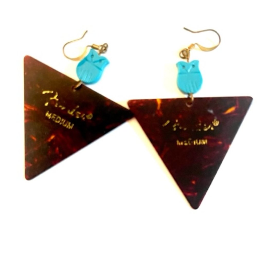 Unique Vintage Fender Guitar Pic earrings